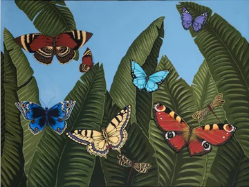Mariposas de día - Canvas Painting by NOVOCUADRO ART COMPANY - view 2